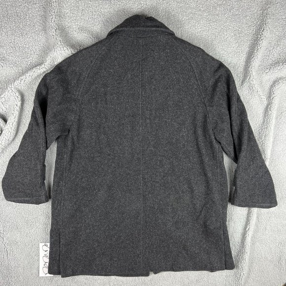 Vintage Lauren Ralph Lauren Wool Coat Womens 6 Grey Jacket LRL Made In USA - Picture 2 of 9